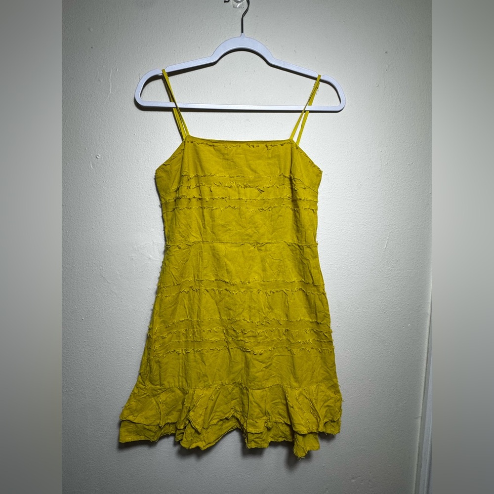 NWOT MOD on Trend mustard yellow cotton sun dress size Medium